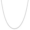 Black Bow Jewelry 1mm 14k White Gold Diamond Cut Fancy Singapore Chain Necklace - 3 of 4