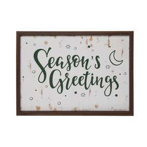 Transpac Wood 23.6 in. Multicolored Christmas Dream Statement Decor - 1 of 4