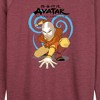 Women's - Avatar: The Last Airbender - Aang Swirl Lightweight French Terry Wide Neck Long Sleeve Shirt - 2 of 4