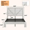 KWPZQEB Full/Queen/King Bed Frame Headboard, Wood Platform Bed Frame with Headboard & Under Bed Storage, No Box Spring Needed, Easy Assembly - 3 of 4