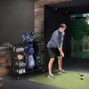 Costway Golf Bag Storage Garage Organizer w/Wheels Extra Storage Rack for Golf Clubs - 3 of 4
