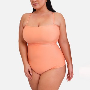 Rebdolls Women's Sunny Tie Waist One Piece Swimsuit - 1 of 2