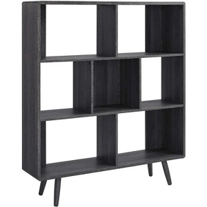 Modway Transmit 7 Shelf Wood Grain Bookcase - 1 of 3