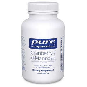 Pure Encapsulations Cranberry D-Mannose - Supports Urinary Tract Health* - with Cranberry Fruit Solids - Vegan & Non-GMO - 90 Capsules - 1 of 4
