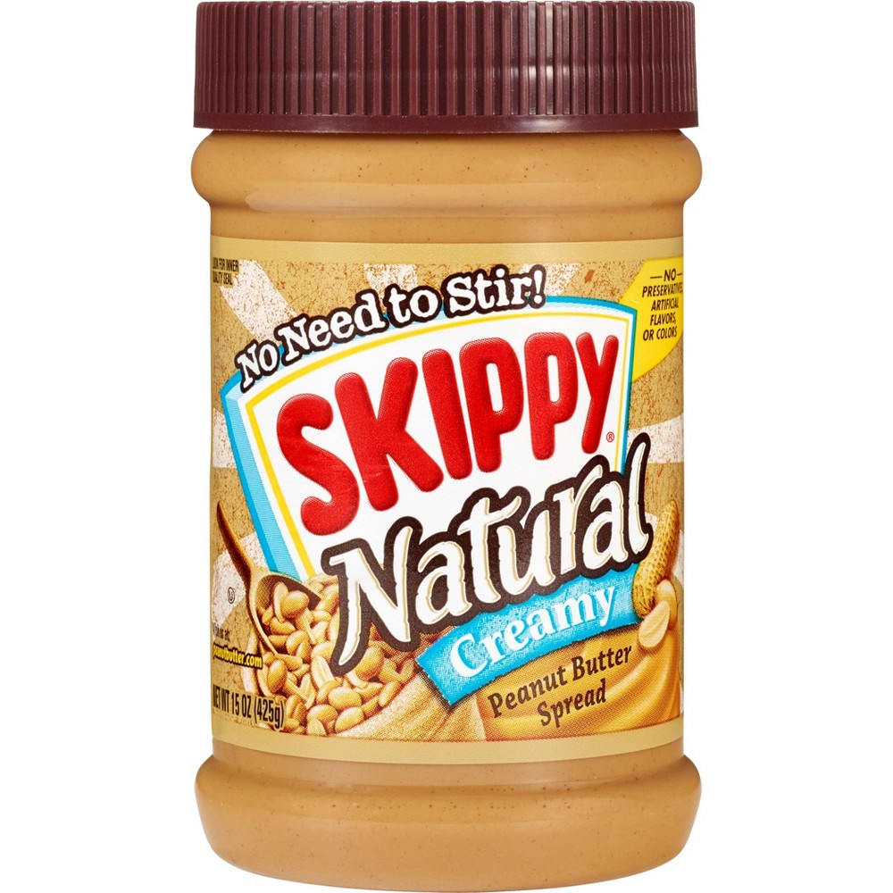Skippy Natural Creamy Peanut Butter - 15oz