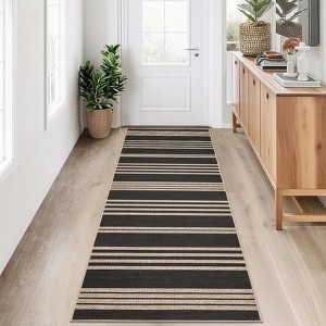 Nasitip Modern Zebra-Stripe Area Rug Non-Slip Washable for Living Room，Bedroom，Entryway - 1 of 4
