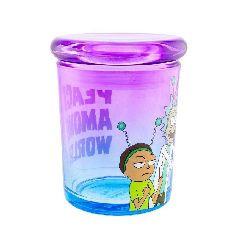 Just Funky Rick and Morty Peace Among Worlds 6 Ounce Glass Jar with Lid, 4 of 8