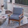 ARDEN Plush Modern Tufted Polyfill Deep Seat Cushion Set, 24 x 24, Arden x Alexandra Kay Collection, Water repellent, Fade Resistant - 2 of 4