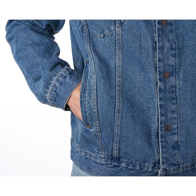 Alpine Swiss Derek Men’s Classic Denim Trucker Jacket DNM MED — фото 6