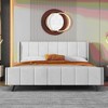Queen/Full/Twin Size Upholstered Wood Platform Bed-ModernLuxe - 2 of 4