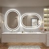 pmir Super Bright 192 LEDs/m LED Lighted Anti-Fog Tempered Glass Irregular Bathroom/Vanity Mirror with ETL & 3-Year Warranty - 4 of 4