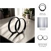 Sagebrook Home Set of 2 Metal Ring Sculptures - Modern Abstract Black Aluminum 12" and 14" Circular Sculpture Decor For Home or Office - 4 of 4