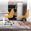 CAVINAS 16-19"H Modern Swivel Home Office Chair with Wheels,Height Adjustable Desk Chairs Armless Accent Chairs with 250lbs Max - 4 of 4