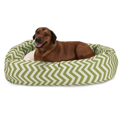 Majestic Pet® Chevron Sherpa Bagel Dog Bed