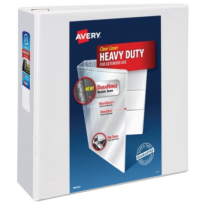 Avery 4&#34; 700 Sheet  Heavy Duty Ring Binder White