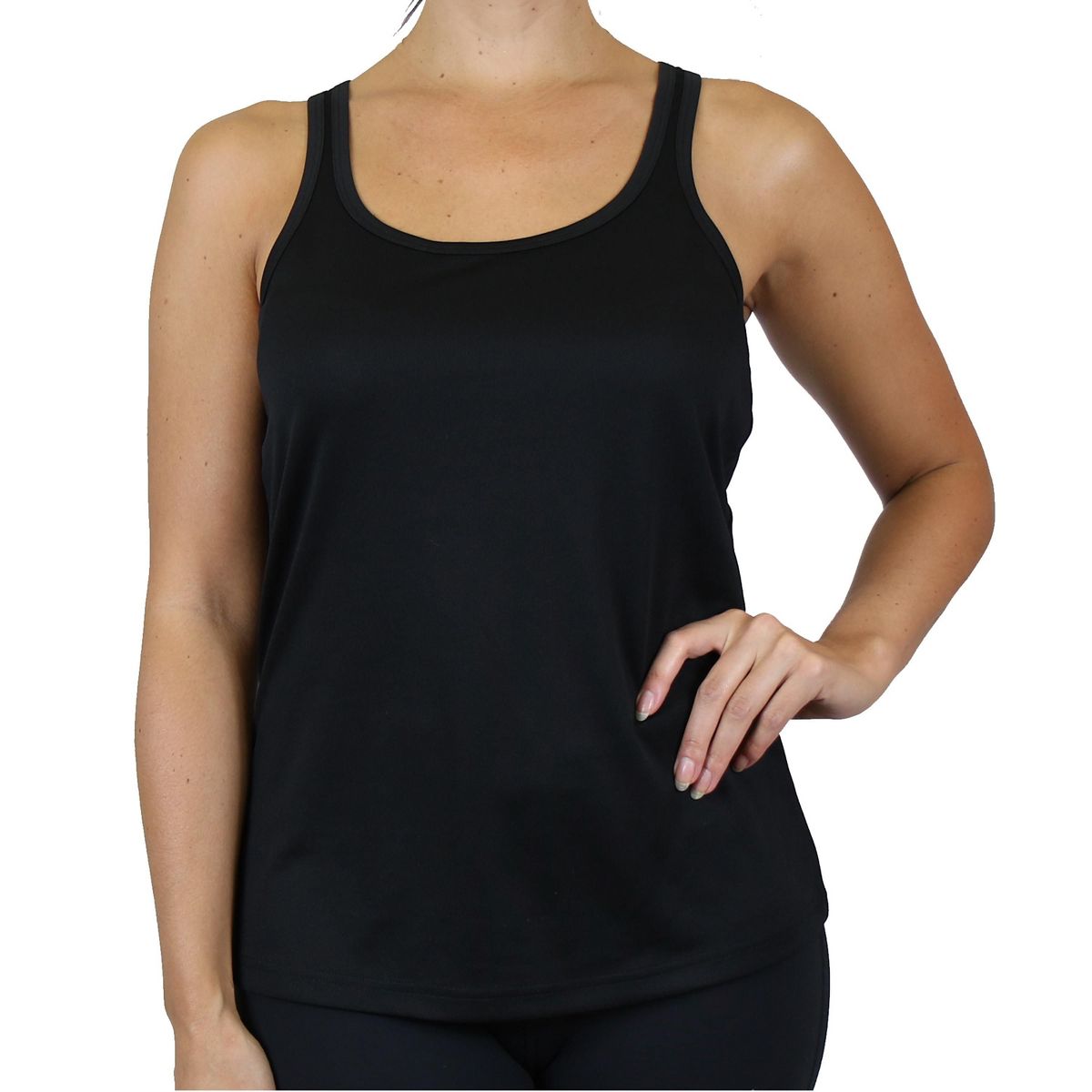 Galaxy By Harvic Women's Moisture Wicking Racerback Tanks