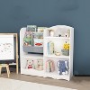 3 Tier Kids Bookshelf with Storage,Book Shelf for Kids Rooms,Toddler Bookshelf,Fabric Toddler Bookcase with Toy Storage Organize for Bedroom Playroom - 4 of 4
