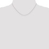 Black Bow Jewelry 0.65mm, 14k White Gold, Diamond Cut Cable Chain Necklace - 2 of 4