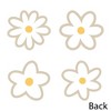 Big Dot of Happiness Tan Daisy Flowers - Decorations DIY Floral Party Essentials - Set of 20 - 3 of 4