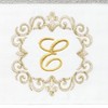 Linum Home Textiles 100% Turkish Cotton MONICA Gold Thread 2PC Embellished Hand Towel Set - 3 of 3