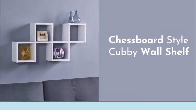 30" x 15.25" Cubby Chessboard Wall Shelf - Danya B.
, 2 of 11, play video