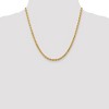 Black Bow Jewelry 4mm 14k Yellow Gold Solid Diamond Cut Rope Chain Necklace - 2 of 4