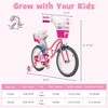 Costway 14/18 Inches Kids Bicycle with Training Wheels & Basket for Boys & Girls - 4 of 4