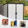 5x3FT Outdoor Storage Shed Waterproof Resin Cabinet with Lockable Doors for Bikes and Patio Furniture - 4 of 4