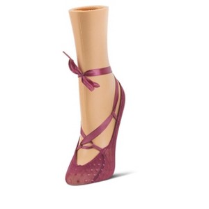 Memoi Dancing Dot Ballet-Style Foot Liner Tulipwood One Size - 1 of 1