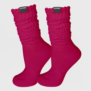 LECHERY Unisex Scrunch Slouchy Woven Tab Socks (1 Pair) - 1 of 4