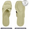 ROXONI Women Slippers Shower Pool Sandals Criss Cross Bathroom Quick Drying Slippers - 2 of 4