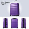 2/3 PCS Luggage Set, ABS Hardshell Expandable  Spinner Suitcase with Travel Bag and TSA Lock - ModernLuxe - 3 of 4