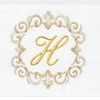 Linum Home Textiles 100% Turkish Cotton MONICA Gold Thread 2PC Embellished Hand Towel Set - 3 of 3