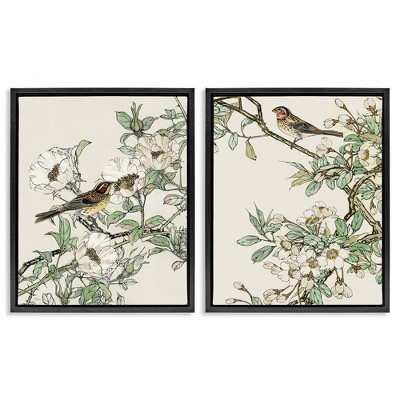 Stupell Industries Classic Sparrow on Blossoms, 17" x 21"