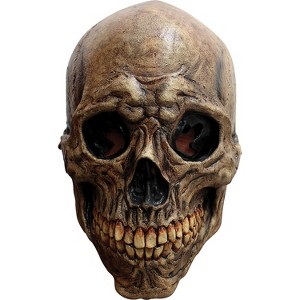 Ghoulish Adult Ancient Skull Costume Mask - 13 in. - Brown - 1 of 1