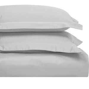 1500-Thread Count Cotton Solid Duvet Cover and Sham Set by Blue Nile Mills - 1 of 4