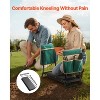 VEVOR Garden Kneeler and Seat, 8 in Wide Kneeling Pad, Heavy Duty Garden Kneeling Stool, Folding Garden Seat with 2 Tool Bags, Black&Green - 3 of 4