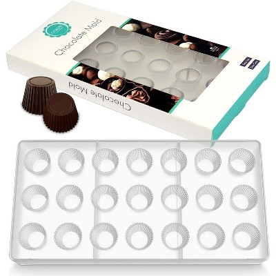 O'Creme Polycarbonate Chocolate Mold Round, 21 Cavities