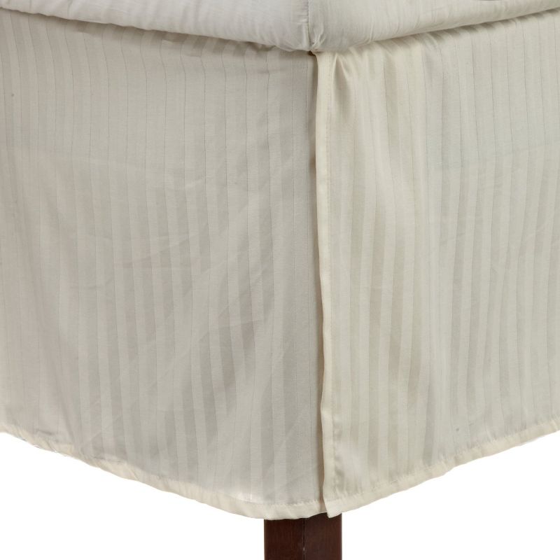 300-Thread Count Cotton Striped Bed Skirt with 15" Drop by Blue Nile Mills, 1 of 2