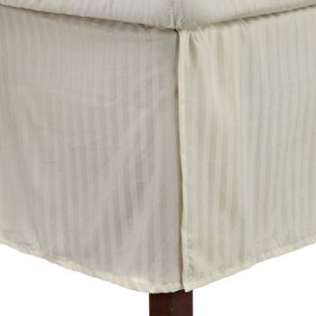 300-Thread Count Cotton Striped Bed Skirt with 15" Drop by Blue Nile Mills