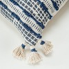 20"x20" Irregular Geometric Striped Polyester Filled Pillow Navy - Donny Osmond Home: Cotton Canvas, Zippered, Indoor Use - 4 of 4