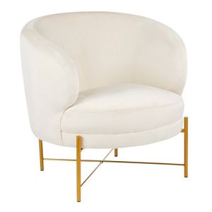 Chloe Contemporary Accent Chair Cream Lumisource Target