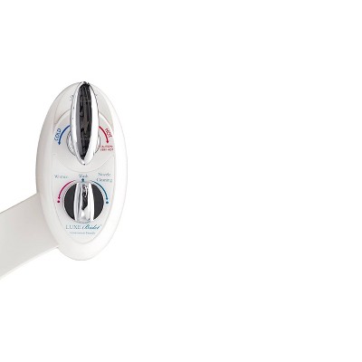 White Non-Electric Bidet Attachment with Adjustable Water Pressure