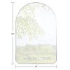Spassway 36"H x 24"W Arched Metal Accent Wall Mirror Bathroom Mirror Wall Decor for Living Room Bedroom Entryway Office Home - 3 of 4