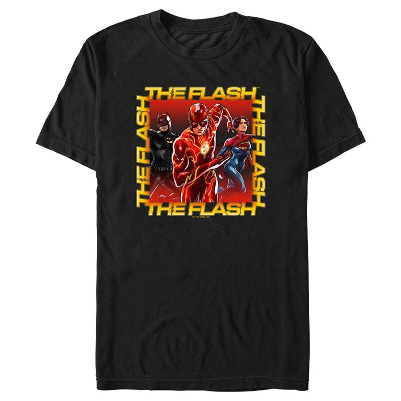 Men's The Flash Boxed Superheroes T-Shirt, 1 of 6