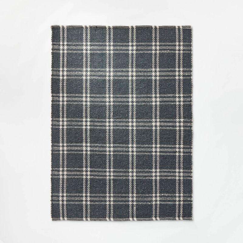Cottonwood Hand Woven Plaid Wool/Cotton Rug - Threshold™ designed with Studio McGee, 1 of 5