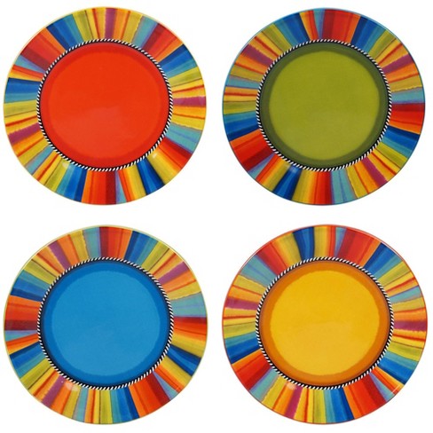 Certified International Bee Sweet 11 Melamine Dinner Plate, Set of 6, Multicolor