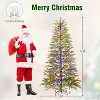 Tangkula 6.5/7.5 FT Pre-Lit Artificial Christmas Tree Hinged Spare Xmas Fir Tree with 578/725 Soft Branch Tip - 2 of 2