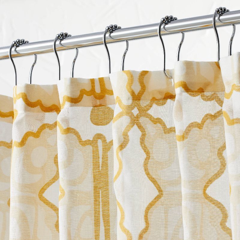 Butterflies Printed Shower Curtain Yellow - Opalhouse&#8482; designed with Jungalow&#8482;, 4 of 6
