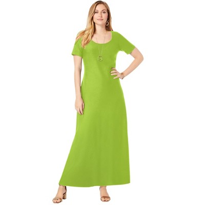 Jessica London Women's Plus Size Stretch Cotton T-Shirt Maxi Dress